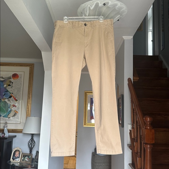 Express Tan Skinny Fit Pants Sz 34x30 - Picture 1 of 7